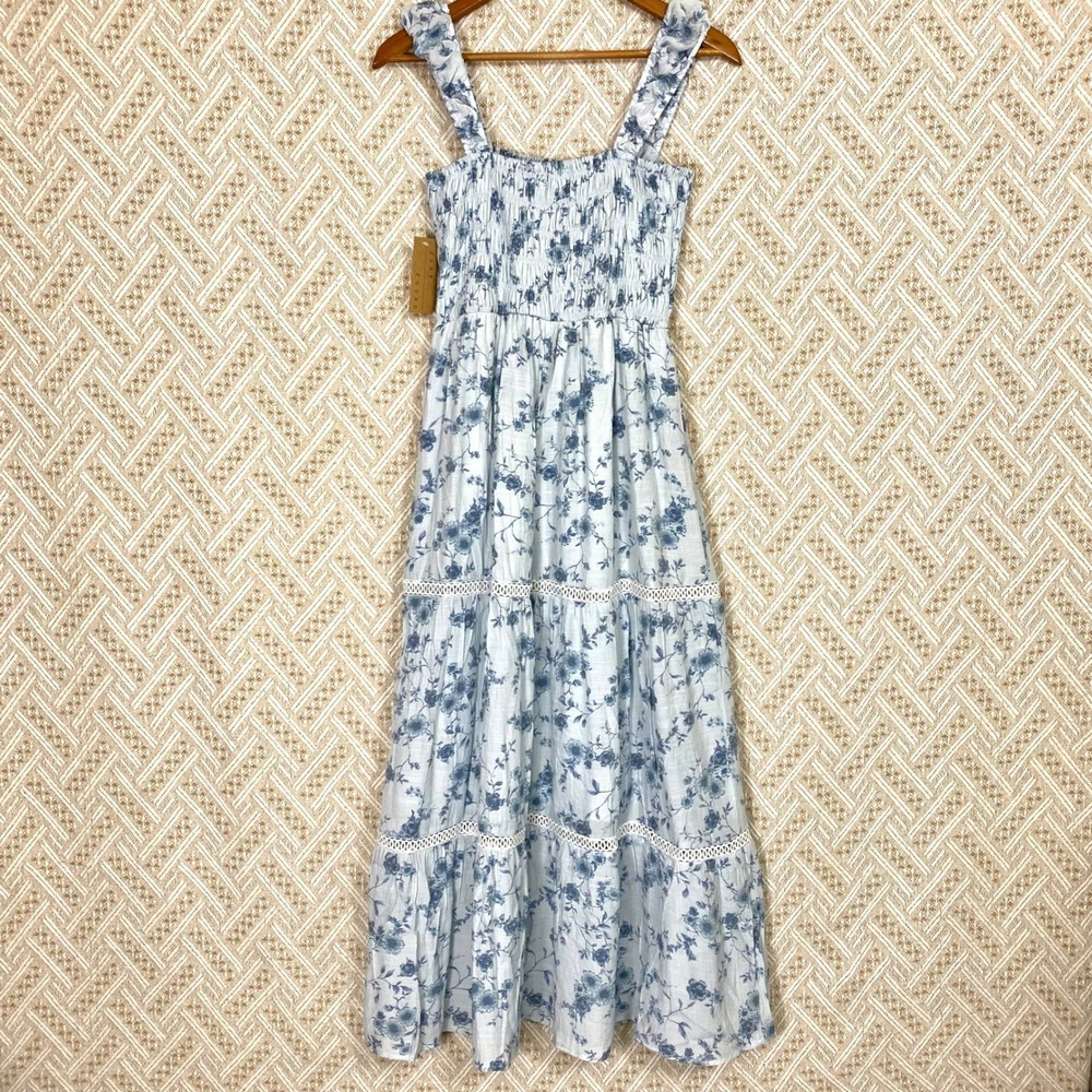 Anthropologie Just Found Large Maxi Dress Cottagecore Romantic Coquette Feminine - Picture 5 of 8
